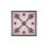 Serweta góralska obrus beż z nadrukiem parzenica 70x70