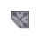 Serweta góralska dekoracyjna szara obrus z nadrukiem parzenica 70x70