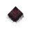 Chustka góralska bawełniana apaszka z frędzlami mała czarna