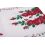 Bieżnik góralski biały serweta portland z nadrukiem róże 40x120