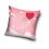 Poszewka z mikrofibry różowa balon z serduszkami Walentynka 40x40