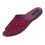 Pantofle klapki z odkrytymi palcami BIO Adanex 26643 bordowe