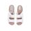 Pantofle klapki BIO Adanex 17659 szersze miękkie z gumą białe