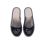 Pantofle skórzane profilowane kryte szaro czarne