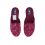 Pantofle na koturnie kryte profilowane BIO Adanex 18565 bordowe