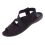 Sandały profilowane z gumką komfort BIO Adanex 17498 czarne
