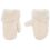 Rękawiczki wełniane merynos dziecięce jednopalczaste kremowe 3-6 lat