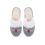 SUPER BABCIA Pantofle filcowe ocieplane kapcie dla babci z serduszkiem białe futerko