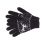 Rękawiczki z wełny owczej grube damskie pięciopalczaste czarne renifer
