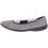 Baleriny pantofle ażurowe BIO Adanex 28083 miękkie z gumową lamówką szare