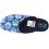 Pantofle Adanex 28260 kapcie kryte szersze granatowe w niebieskie kwiaty