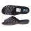 Pantofle kapcie filcowe BIO Adanex 28323 PU szersze czarne w śnieżynki