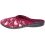 Pantofle damskie kapcie tekstylne PU BIO Adanex 28306 bordowe w serduszka
