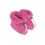 Kapcie wełniane bamboszki niemowlęce 100% wełna różowe 10 cm