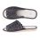 Pantofle skórzane damskie ażurowe przewiewne kapcie domowe czarne