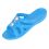 Klapki damskie basenowe plażowe pianka EVA (37-41) niebieskie dżety kwiaty