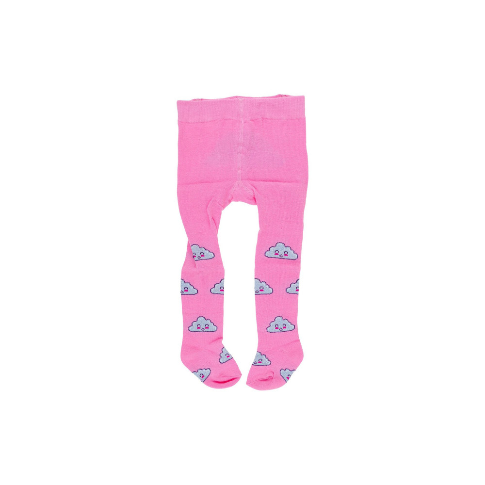 Rajstopy bawełniane Yoclub dziewczęce (r. 56-86) różowe chmurki