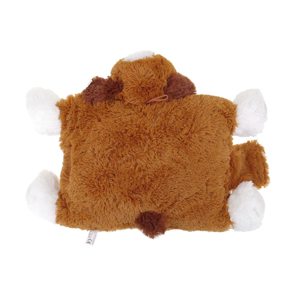 Poduszka składana pies ratownik bernardyn brązowy maskotka duża
