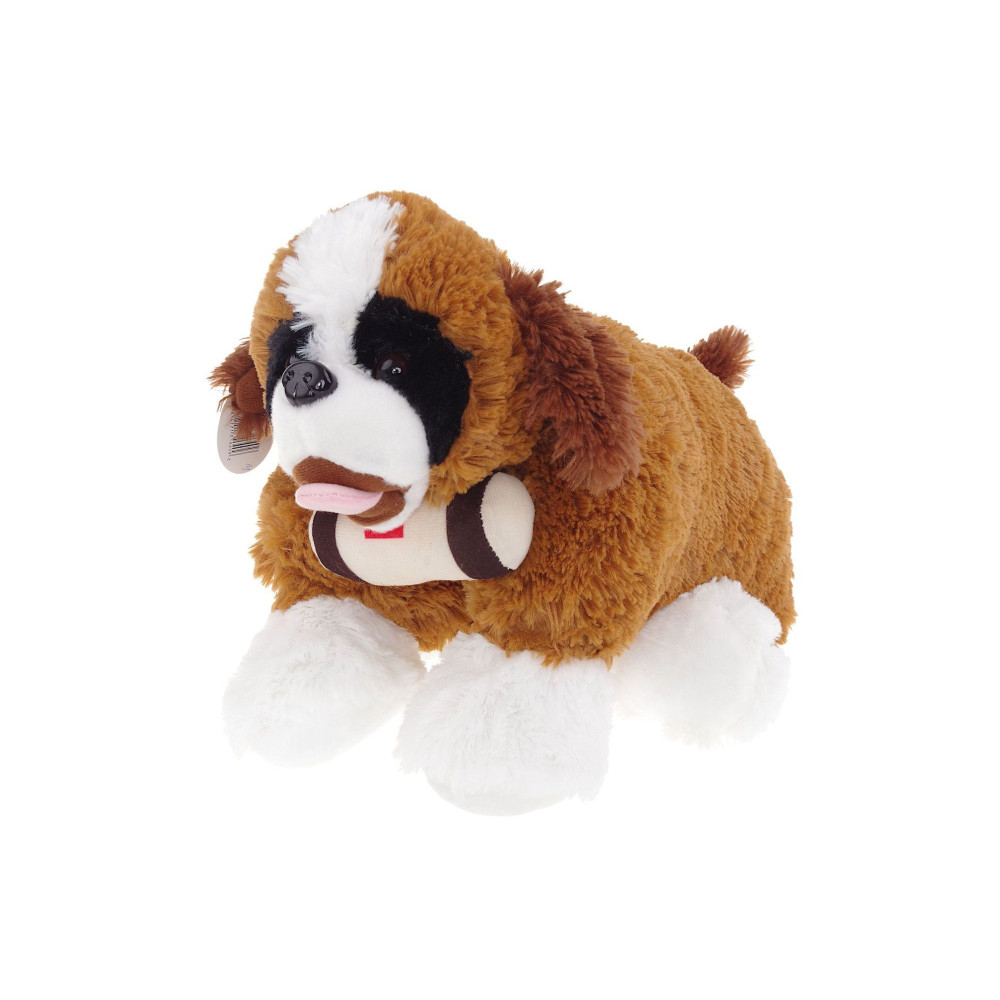 Poduszka składana pies ratownik bernardyn brązowy maskotka duża
